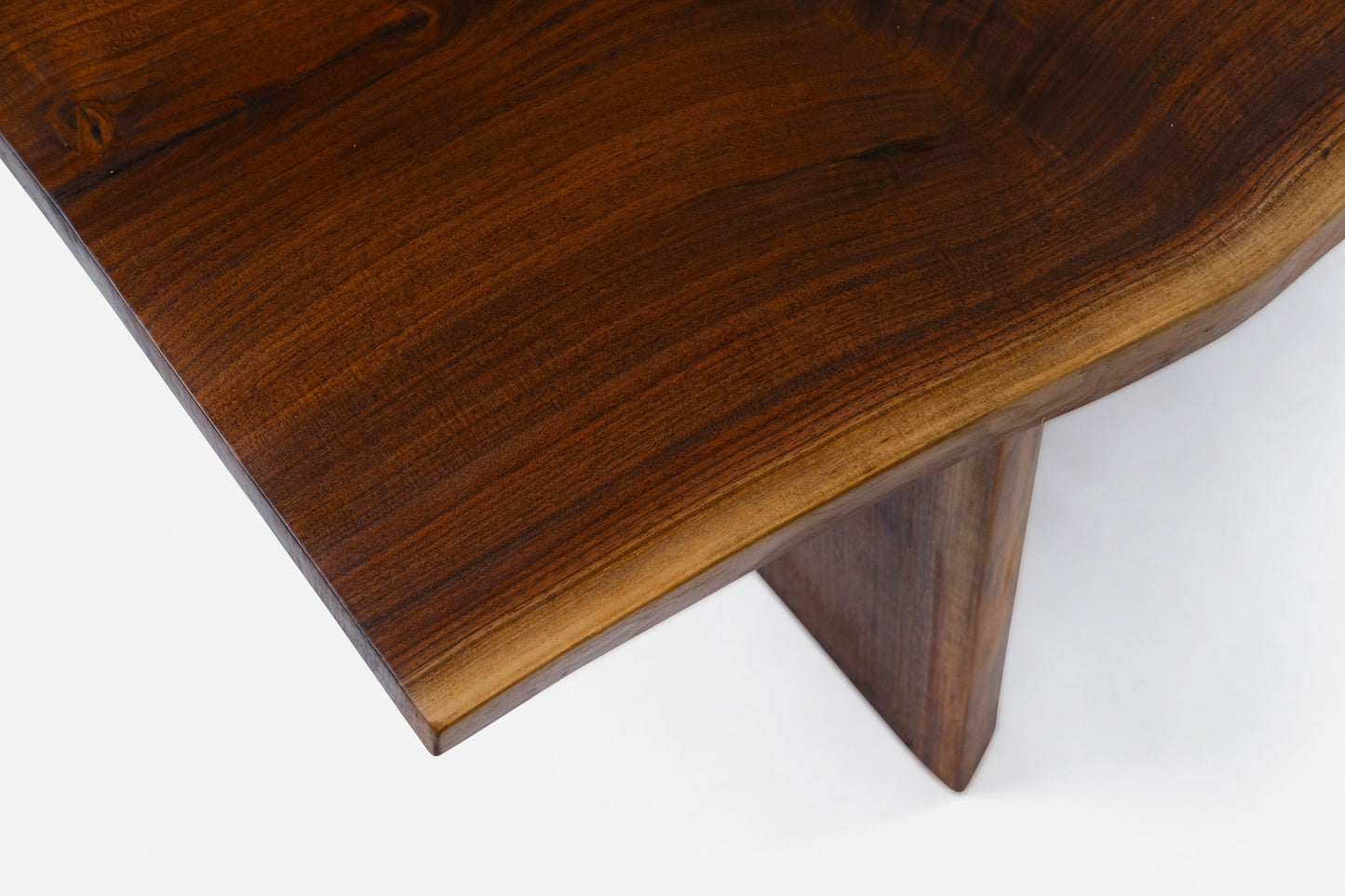 Live Edge Black Walnut Coffee Table l Single Slab Wood #1